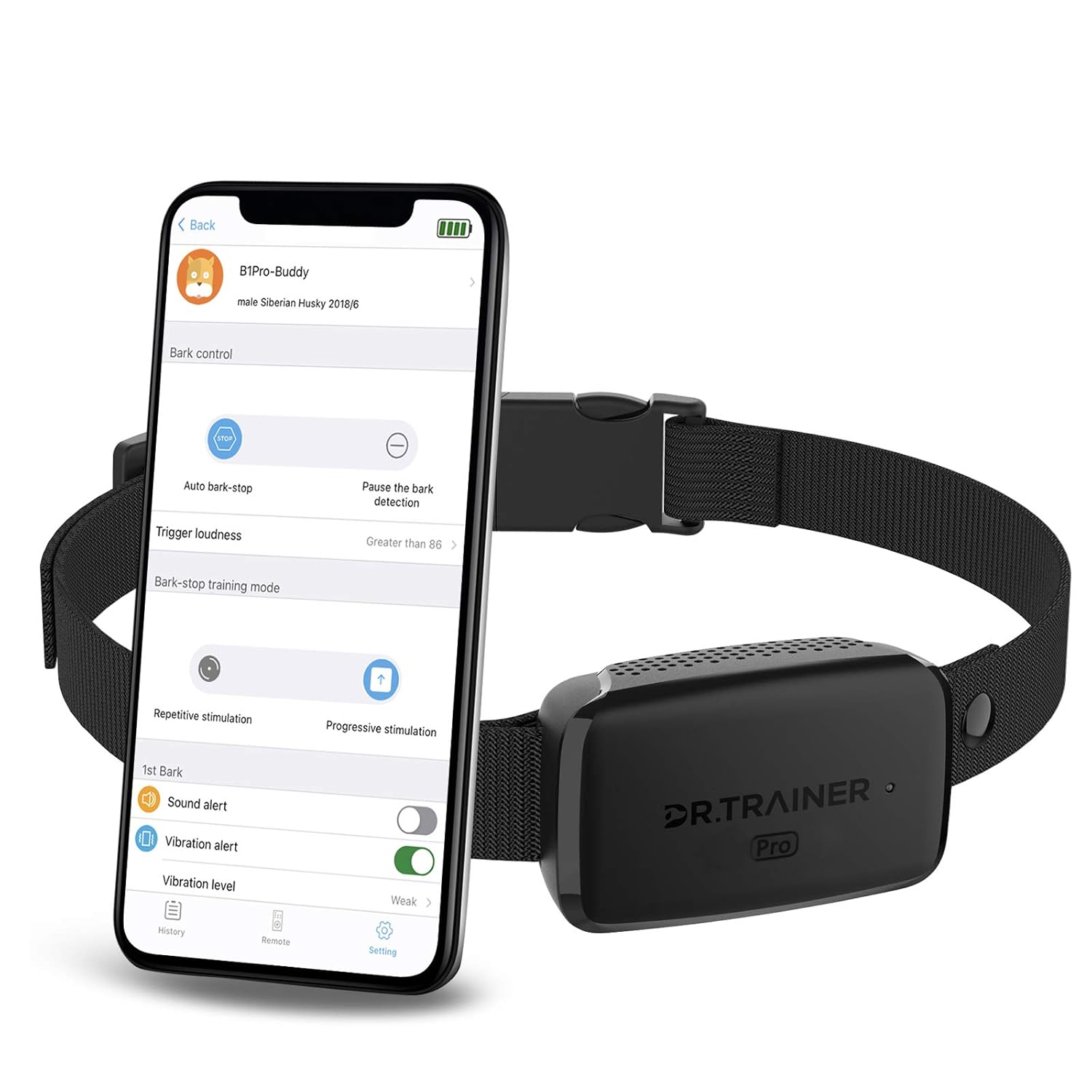 Buy Dr.Trainer B1Pro Bark Collar with APP & Watch Control, Anti Barking Training Collar Smart