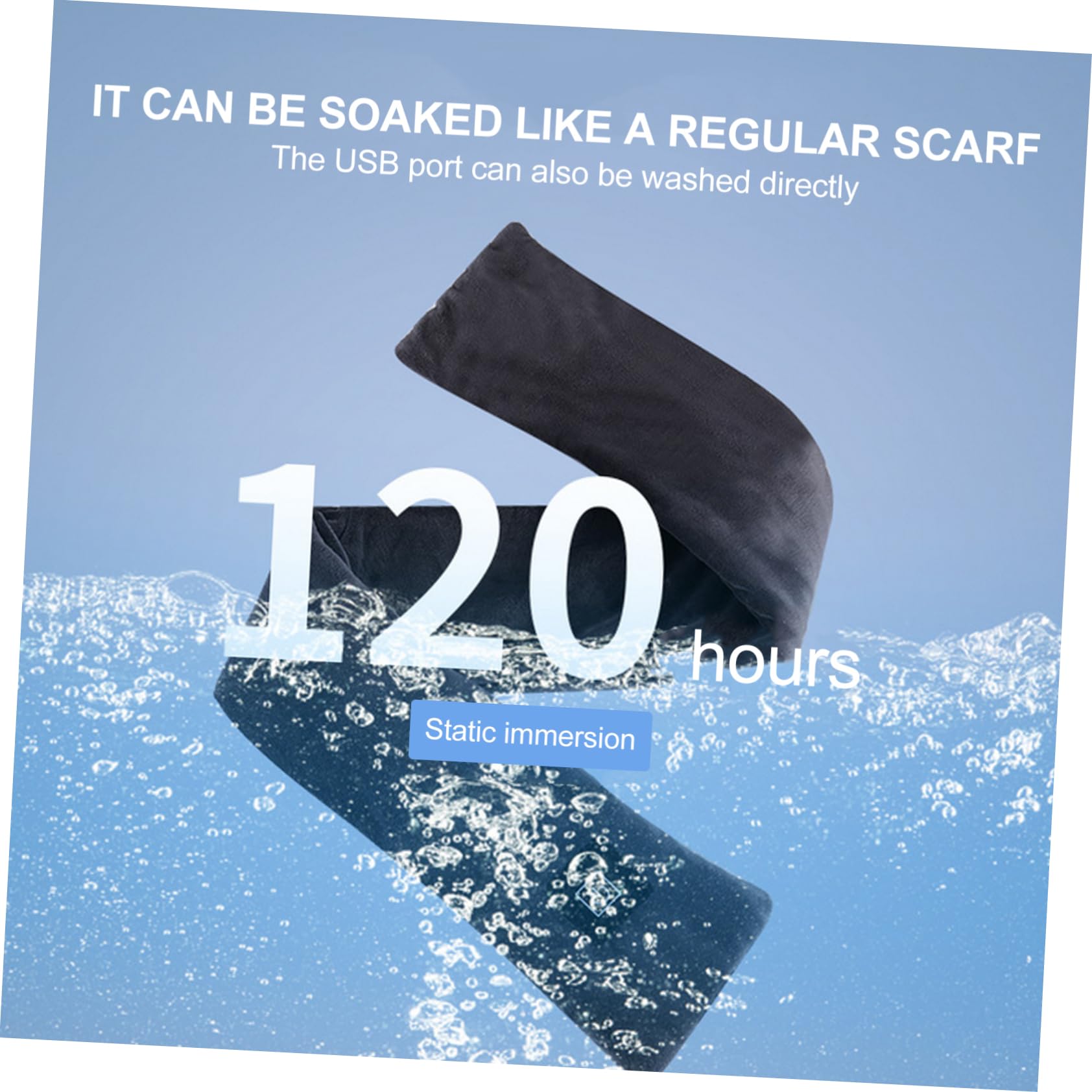 LIFKOME Sciarpa Riscaldante Invernale Fazzoletto Riscaldato Lavabile Scaldacollo Ricarica USB Caldo e Confortevole Adatto per Ciclismo Campeggio e Arrampicata