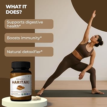 Organic Spree Haritaki 120 Tablets Terminalia chebula - Third Eye Awakening - 60 Days Supply - Supports Healthy Digestion, Gut Wellness, Pineal Gland* | USDA Organic, GMP, HACCP Certified (2)
