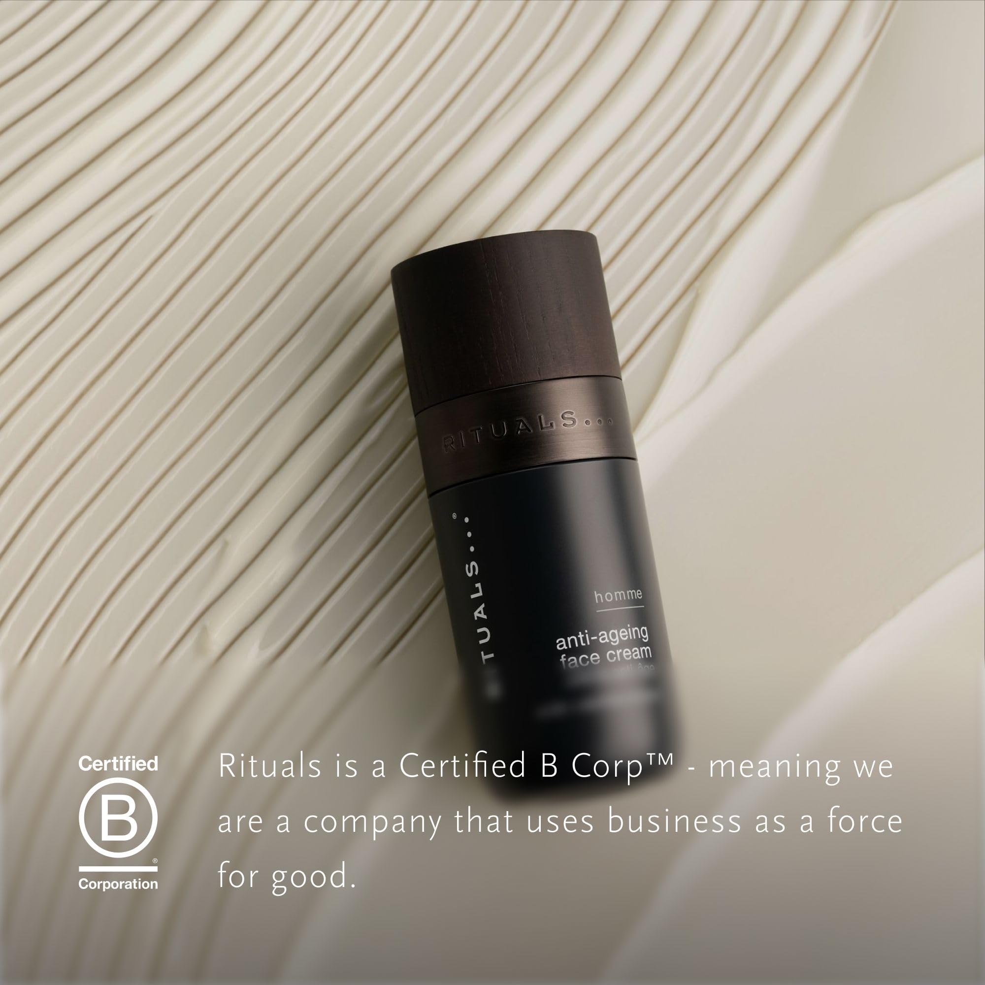 RITUALS Homme Collection Crema Viso Anti-Età, Peptidi, 50 ml | Formula premium Rituals, peptidi, per la cura quotidiana