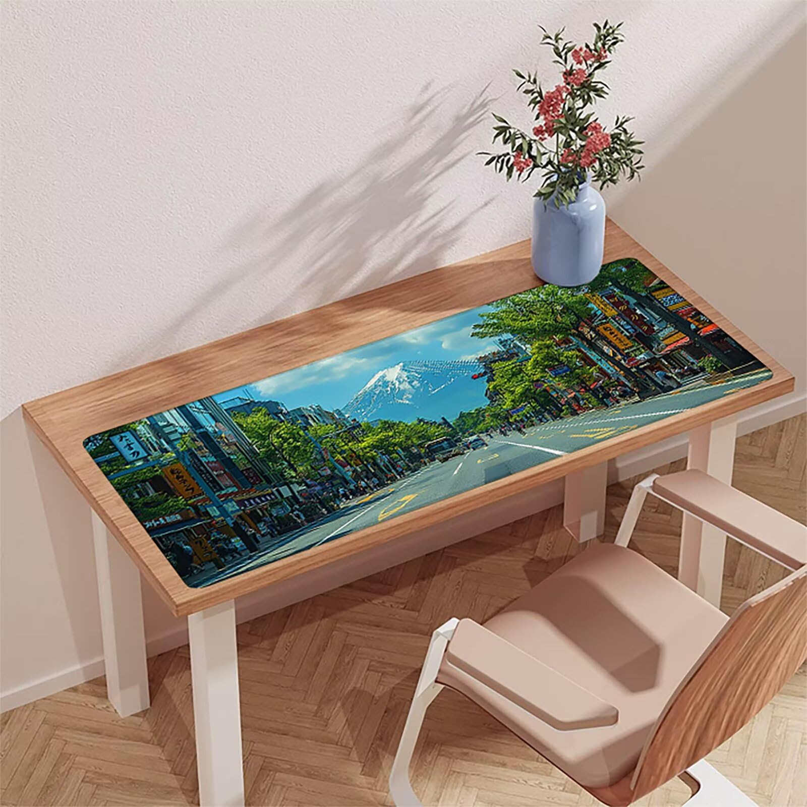 Niebieska podkładka pod mysz do gier, podkładka pod mysz XXL 1600x800x3mm, mata na biurko ze zszytymi krawędziami, podkładka pod mysz poprawia dokładność i szybkość, akcesoria biurowe, prezent dla