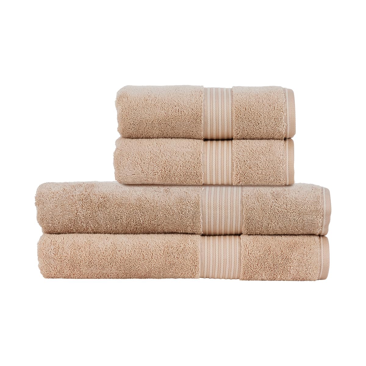 Christy Supreme Hygro 2 Hand Towels Set | Blush Pink | 100% Luxury Supima Cotton | Ultra Soft | Super Absorbent | 650GSM | Plush and Long Lasting — view 10