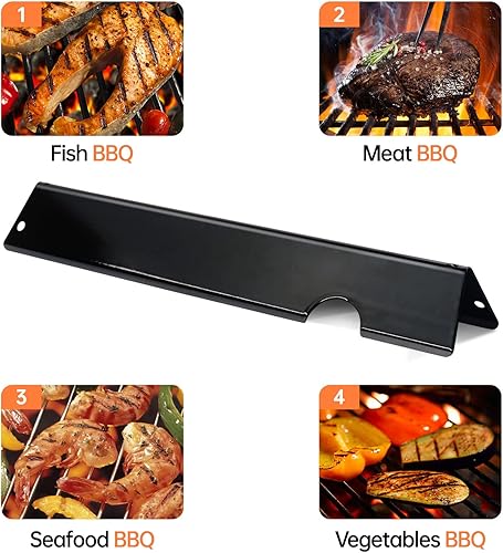 Miniatura 5 de Barras aromatizantes de acero inoxidable para parrilla de gas Weber Genesis II serie 300