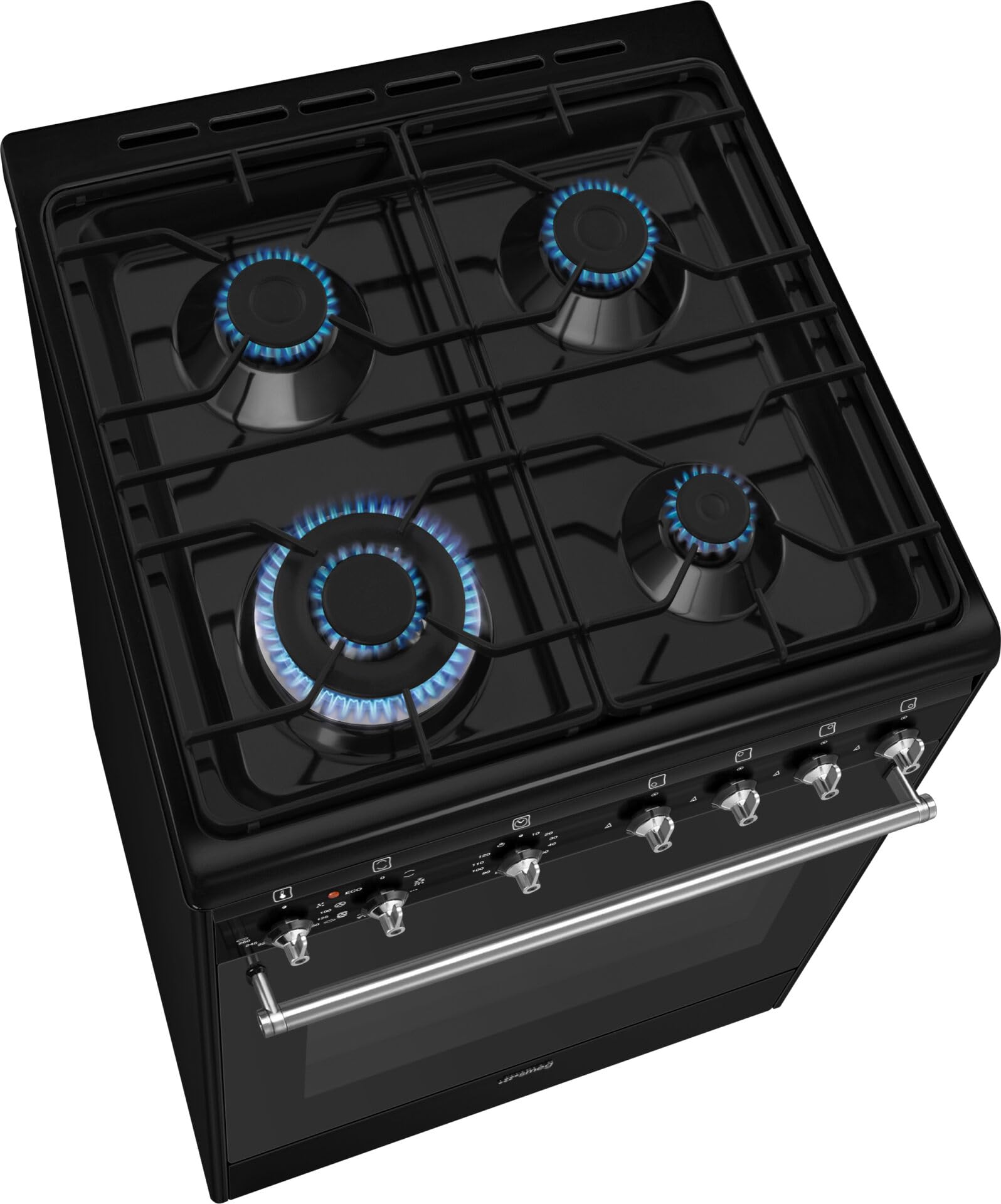 Smeg Concert CX61GMBL Cucina Elettrico Gas Nero A
