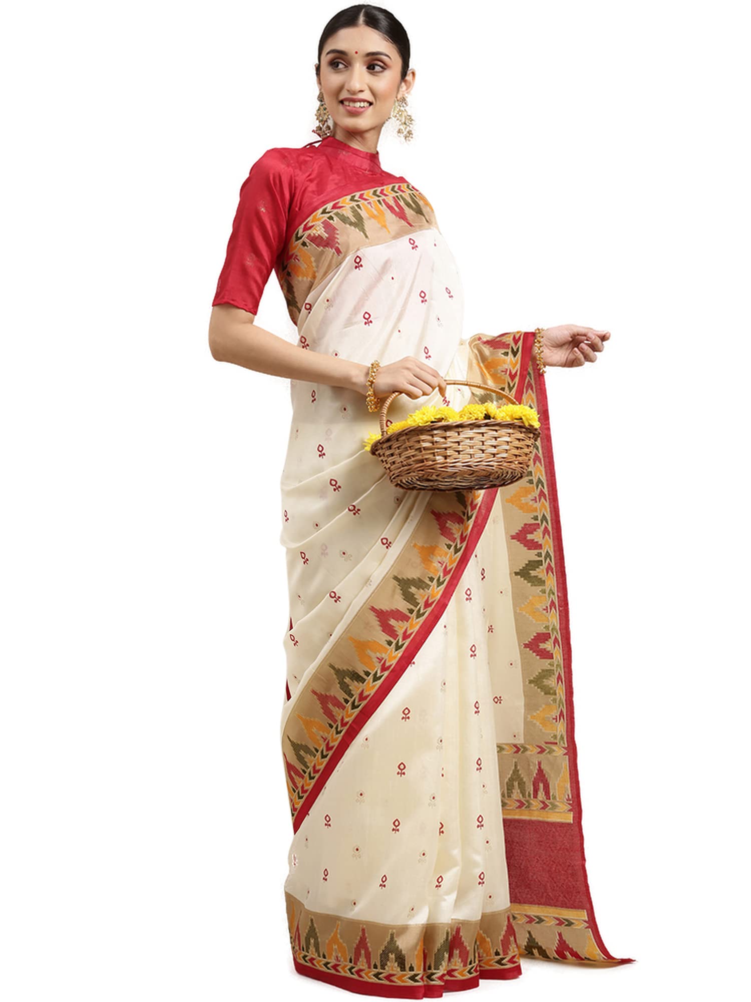 akhilam Women's Banarasi Silk Printed Saree With Unstitched Blouse Piece (F013PJ139_Parent)-picture-47