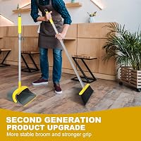 Dirty Fox Seprű és Lapát Szett 137cm Hosszú Nyéllel Sárga-Szürke 7