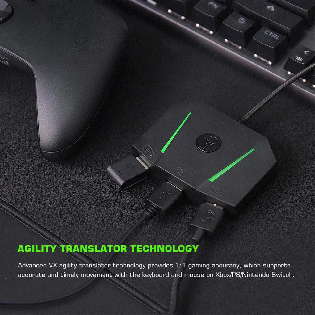 Convertidor de Adaptador de Teclado Compatible para Controlador de Consola PS, convertidor de Adaptador, Interruptor ABS, práctico y Elegante