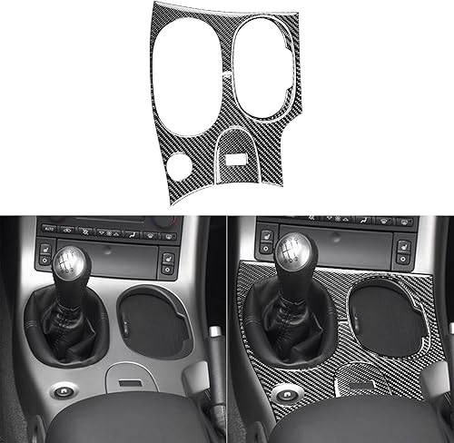 Miniatura 1 de Marco de caja de cambios de fibra de carbono real para consola central, cubierta de transmisión, accesorios interiores, calcomanía de decoración