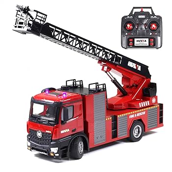 Amazon.co.jp: HUINA × TOBAU RC 消防車 はしご車 ラジコン 放水