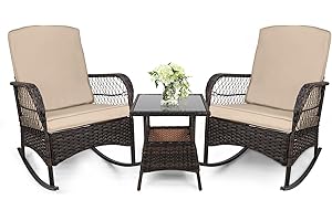 Leveleve Rocking Bistro Set of 3 Chairs