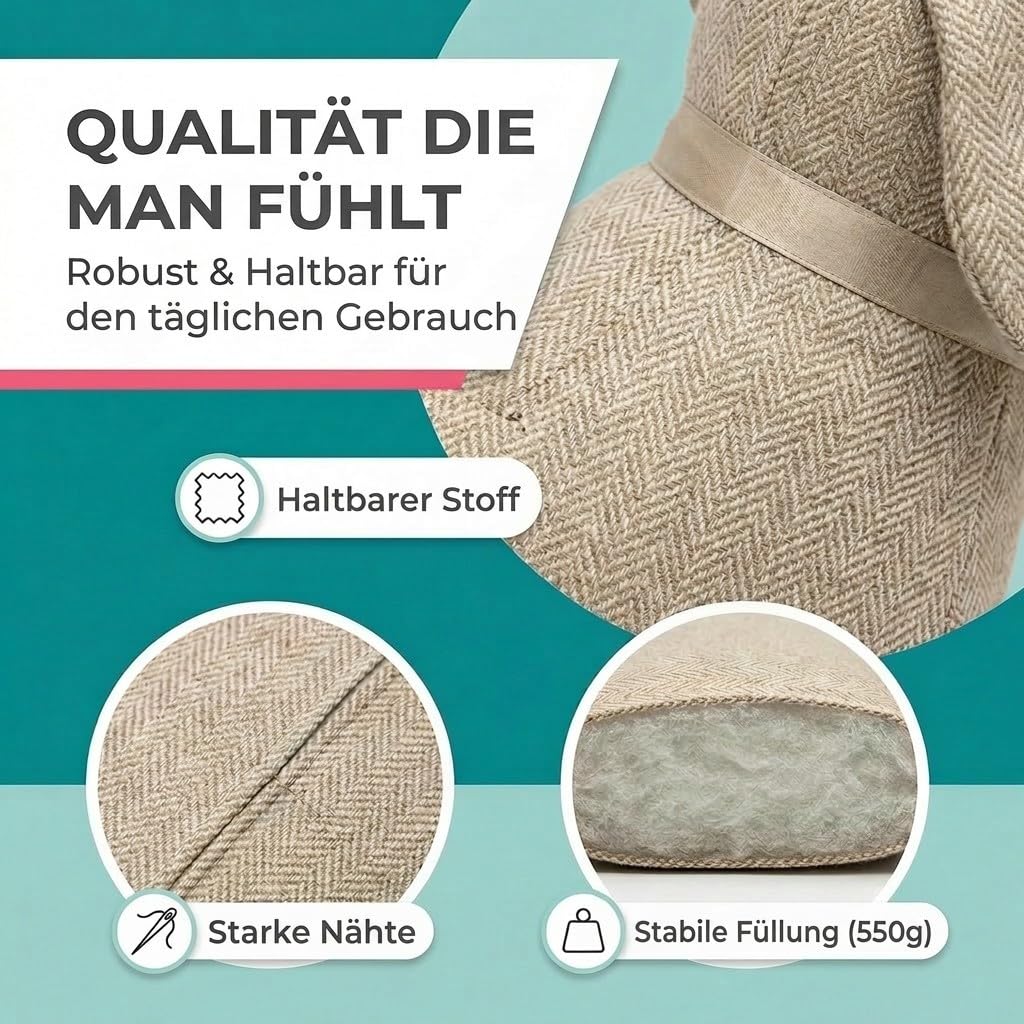Dackel Zugluftstopper Zugluftrolle XXL - Zugluftstopp Türstopper Türabdichtung Zugluft Durchzug 91cm