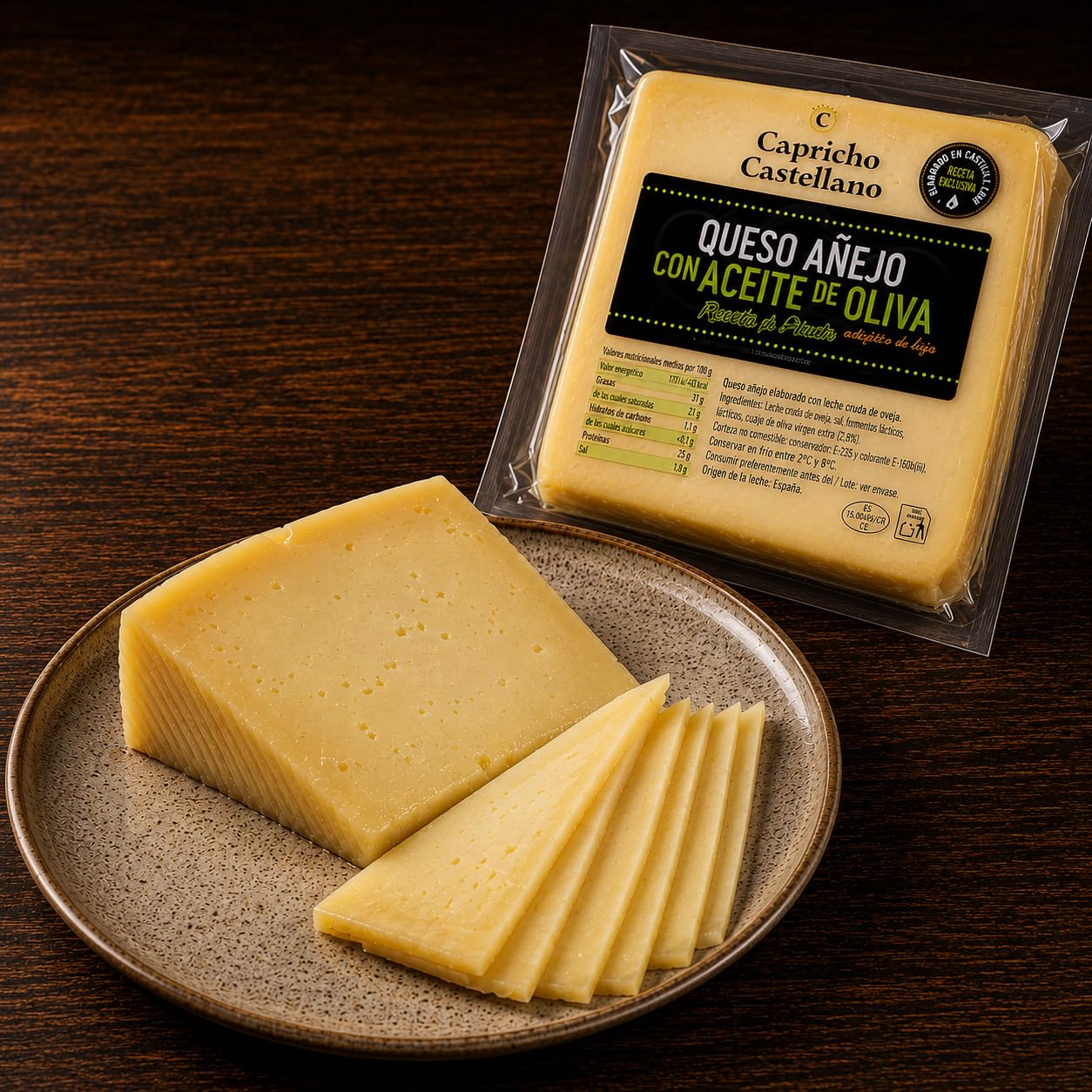 Cesta Gourmet - Jamón Ibérico Cortado a Cuchillo y Embutidos Loncheados de Guijuelo con Queso Añejo Leche Cruda (200g) – Pack Gourmet (5x100g) con AOVE (500ml) y Picos – Cesta Ideal para Tapas