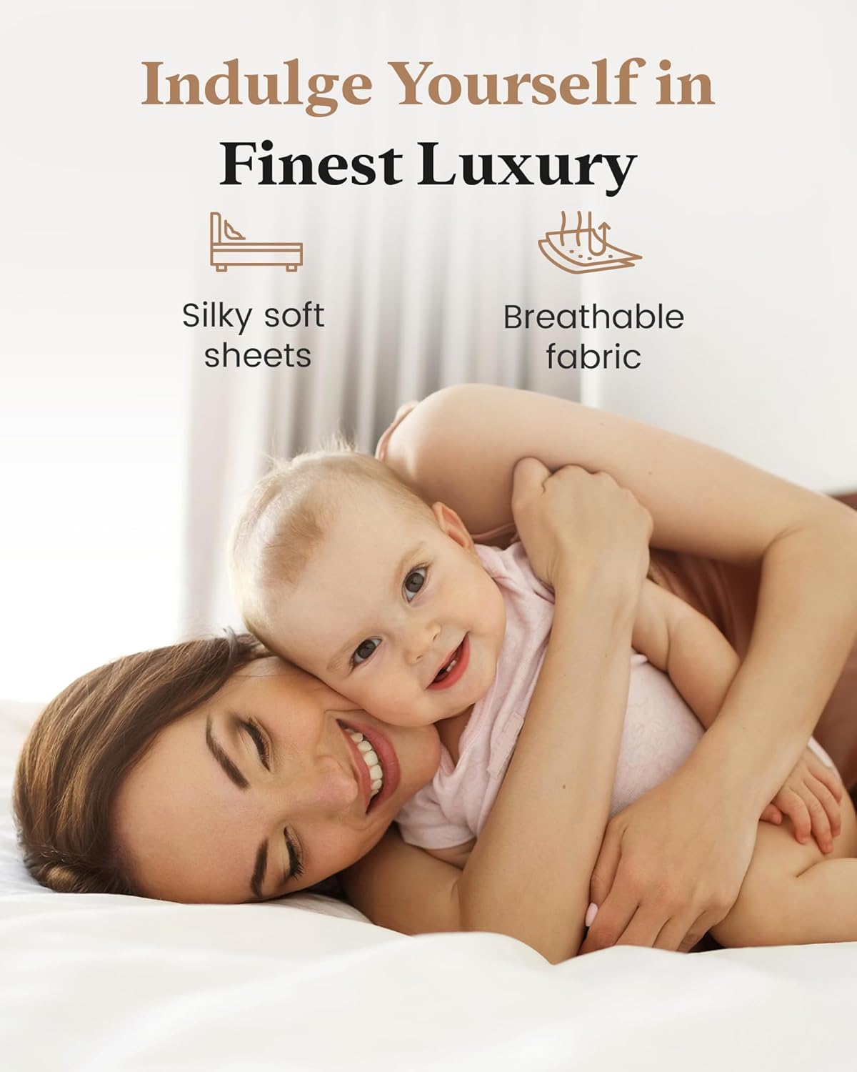 Good Sleep Bedding California King Fitted Sheet - 1000 Thread Count Egyptian Cotton Sheets with 16 Inch Deep Pocket, Soft & Breathable Hotel Style Cal King Fitted Sheet Only - White Fitted Bed Sheets