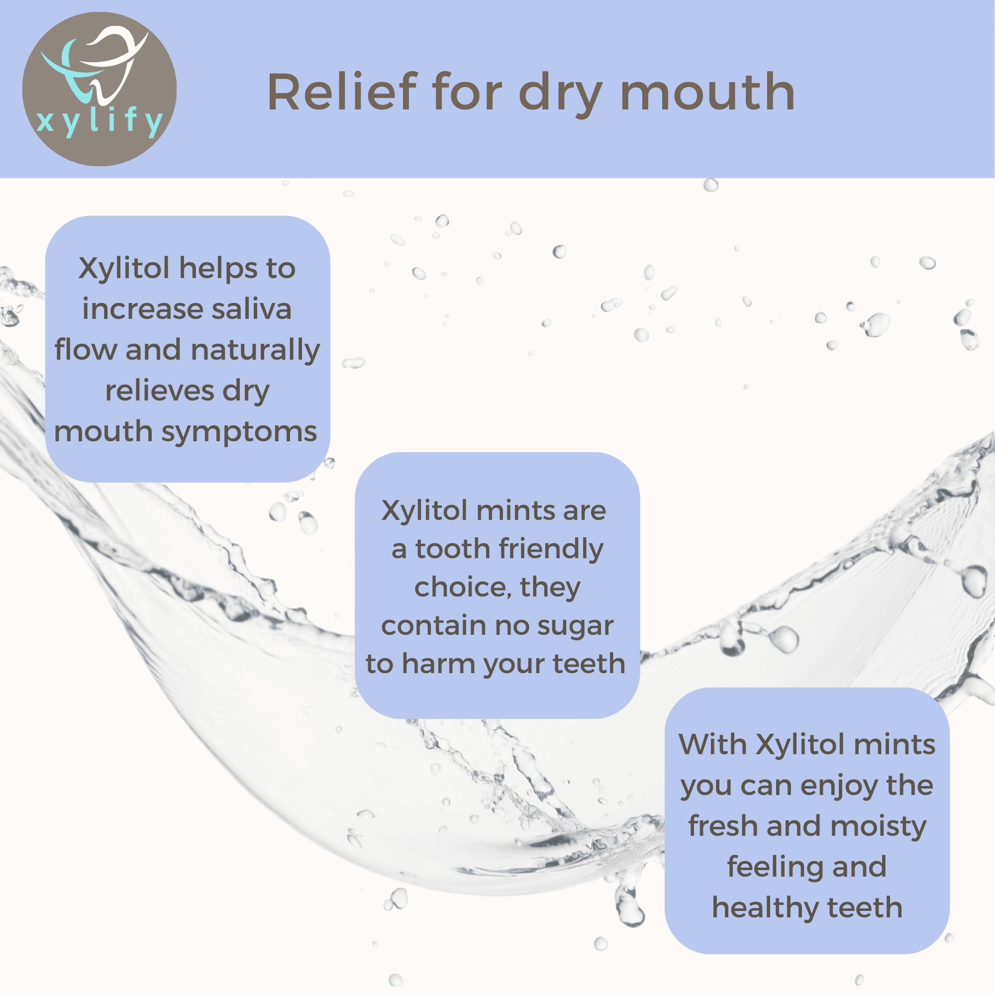 Xylitol Mints for Oral Care - Wild Berries flavor, 100% Xylitol sweetened, Sugar Free Candy, Happy Teeth dental mints from Finland. 5oz - 245 mints