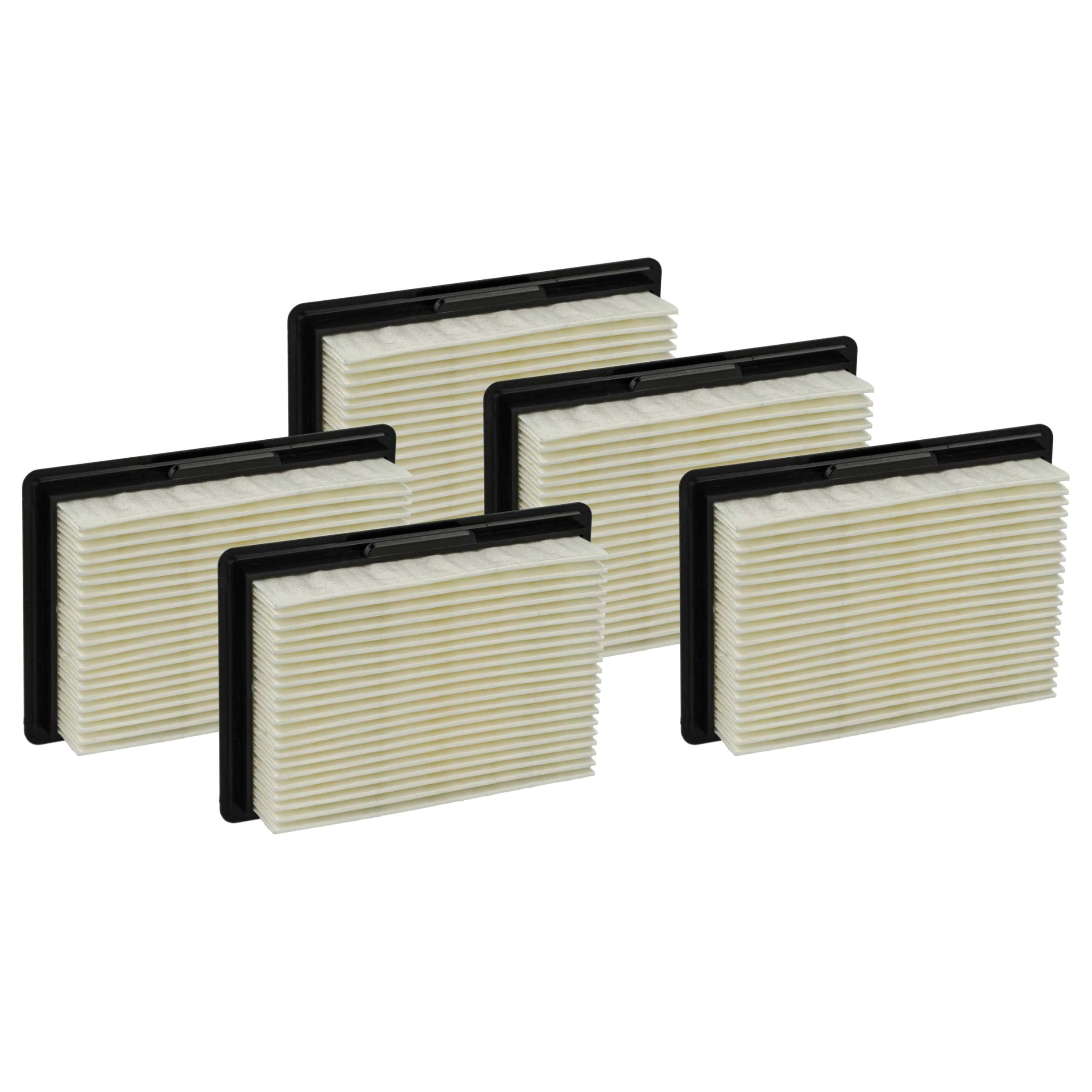 vhbw 5x Flachfaltenfilter kompatibel mit Bosch GAS 10.8 V-Li
