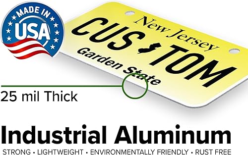 Miniatura 4 de Mini Placas de Matrícula, Placas de Matrícula Personalizadas, Personalizadas para Automóvil, Bicicletas, Cuatrimoto, Automóvil de Niños, Carrito de