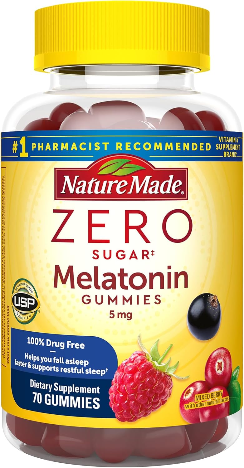 Amazon com: Nature Made Zero Sugar Melatonin 5mg Extra Strength Gummies Amazon com: Nature Made Zero Sugar Melatonin 5mg Extra Strength Gummies