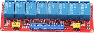 8 Channel Relay Module, 8 Way Relay Module, DC 5V/12V/24V Board Relay Module Switch with OPTO Isolation High Low Level Trigger(12V)