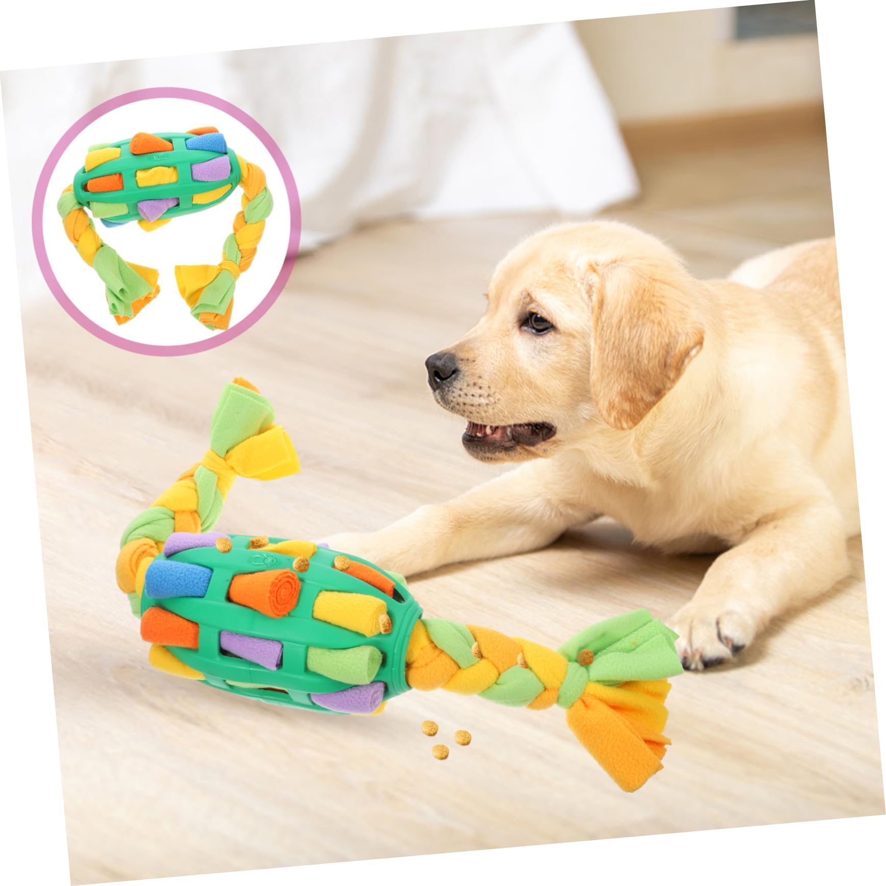 TOYANDONA Jouet à Renifler pour Chien Balle avec Friandises Encourage La Recherche Alimentaire Mangeoire Jouet Entraînement Interactif