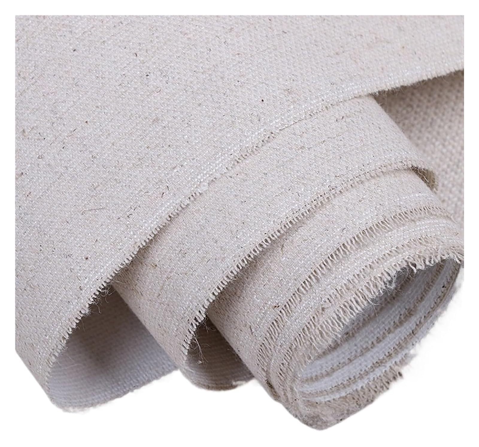 Profesjonalne lniane płótno do malowania - zagruntowane materiały akrylowe i olejne materiały plastyczne w rolce 3 m x 48 cm - idealne dla artystów, gotowe do użycia, wszechstronne płótno