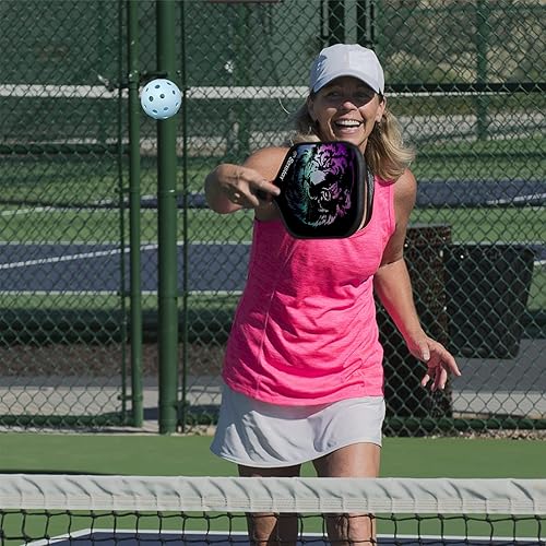 Miniatura 7 de Senston Juego de 4 o 2 palas de pickleball profesional, juego de pickleball de grafito profesional, núcleo compuesto de panal, bola de pepinillo