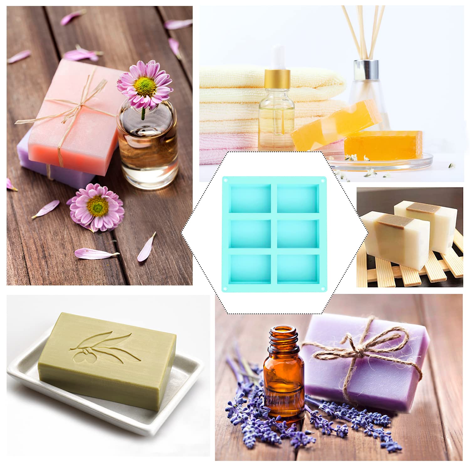 Moules En Silicone Pour Savons, Cupcakes, Chocolats - Formes Lune Et Gâteaux - 8 Tailles - Qualité Alimentaire, Réutilisables