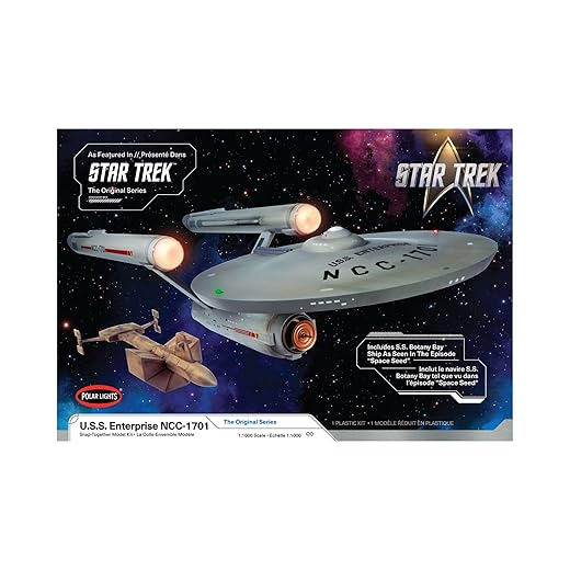 AMT - Star Trek: The Original Series U.S.S. Enterprise NCC-1701, 1:1000 Scale, Skill Level 2