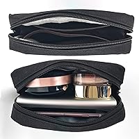 Vista 4 de Small Makeup Bag For Purse, 2 Pack Travel Zippered Pouch, Portable Versatile Mini Organizer Toiletry Cosmetic Bag Nylon Electronics Accessories