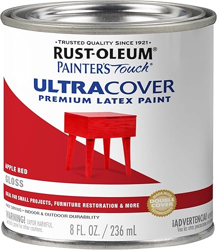 Miniatura 151 de Rust-Oleum Painters Touch, Ultra Cover 2X, 1994502 - Pintura de látex, color almendra, 1 cuarto de galón Almendra brillante