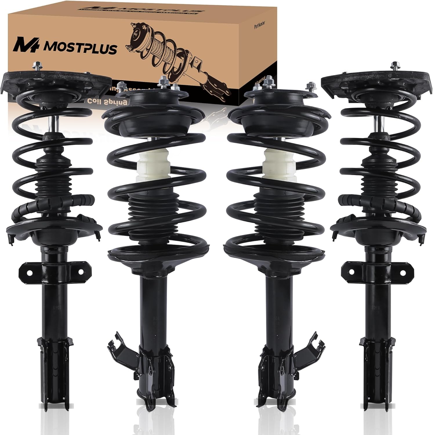 MOSTPLUS Complete Front and Rear Strut Assembly for Chevy Impala (2006–2016)