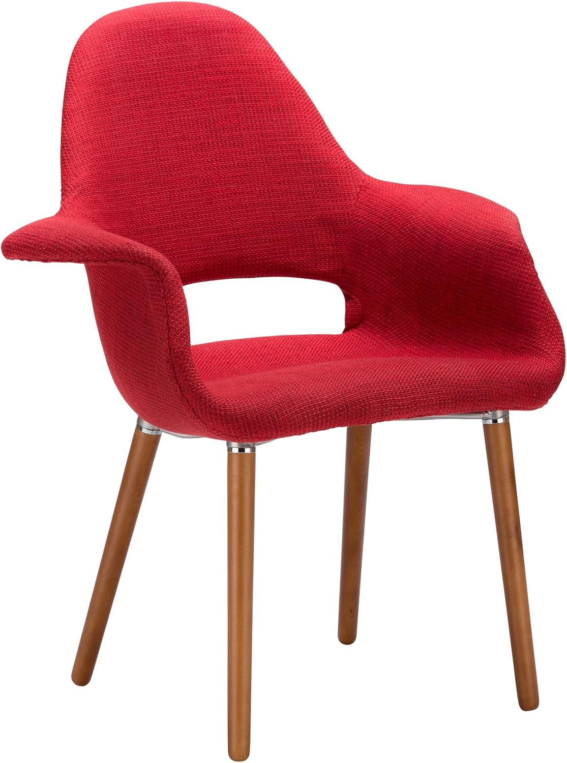 EdgeMod Poly and Bark Barclay Dining Chair in Red (Set of 2)