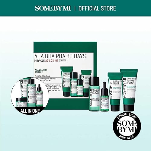 Miniatura 2 de SOME BY MI AHA BHA PHA 30Days Miracle AC SOS Kit - Toner 1.01Oz, Serum 0.33Oz, Cream 0.7Oz, Foam 1.01Oz - Mild Exfoliating Daily Skin Care Set -