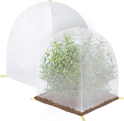 Tienda de campaña de protección contra la congelación de plantas de 35 x 25 x 25 pulgadas, cubiertas de arbustos para plantas de arbustos de