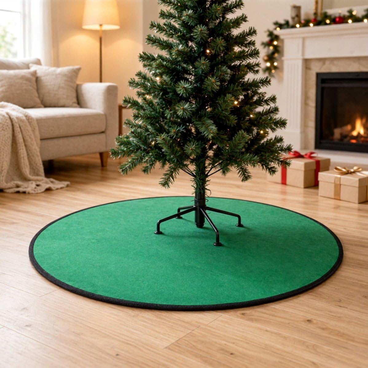 29 Inch Christmas Tree Felt Pad Reversible Non Slip Stand Mat