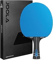 JOOLA Infinity GL ITTF Approved Ping Pong Paddle - Blue Glass Fiber Pro Table Tennis Racket with Cover for Speed, Spin & Control