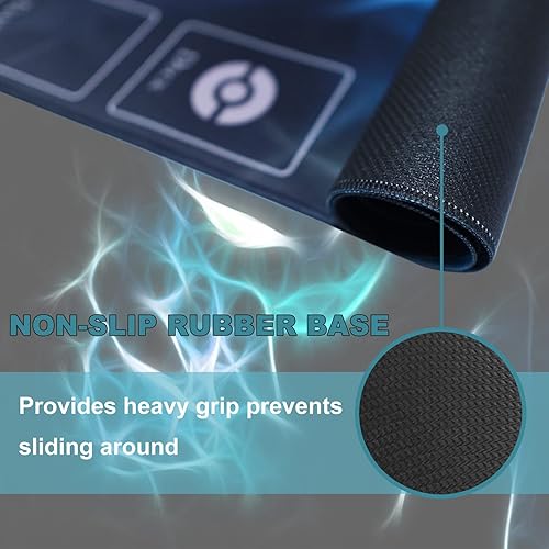 Miniatura 3 de Tapete de juego para 2 jugadores, tapete cuadrado de escritorio para jugadores, oficina y hogar, 23.6 x 23.6 pulgadas