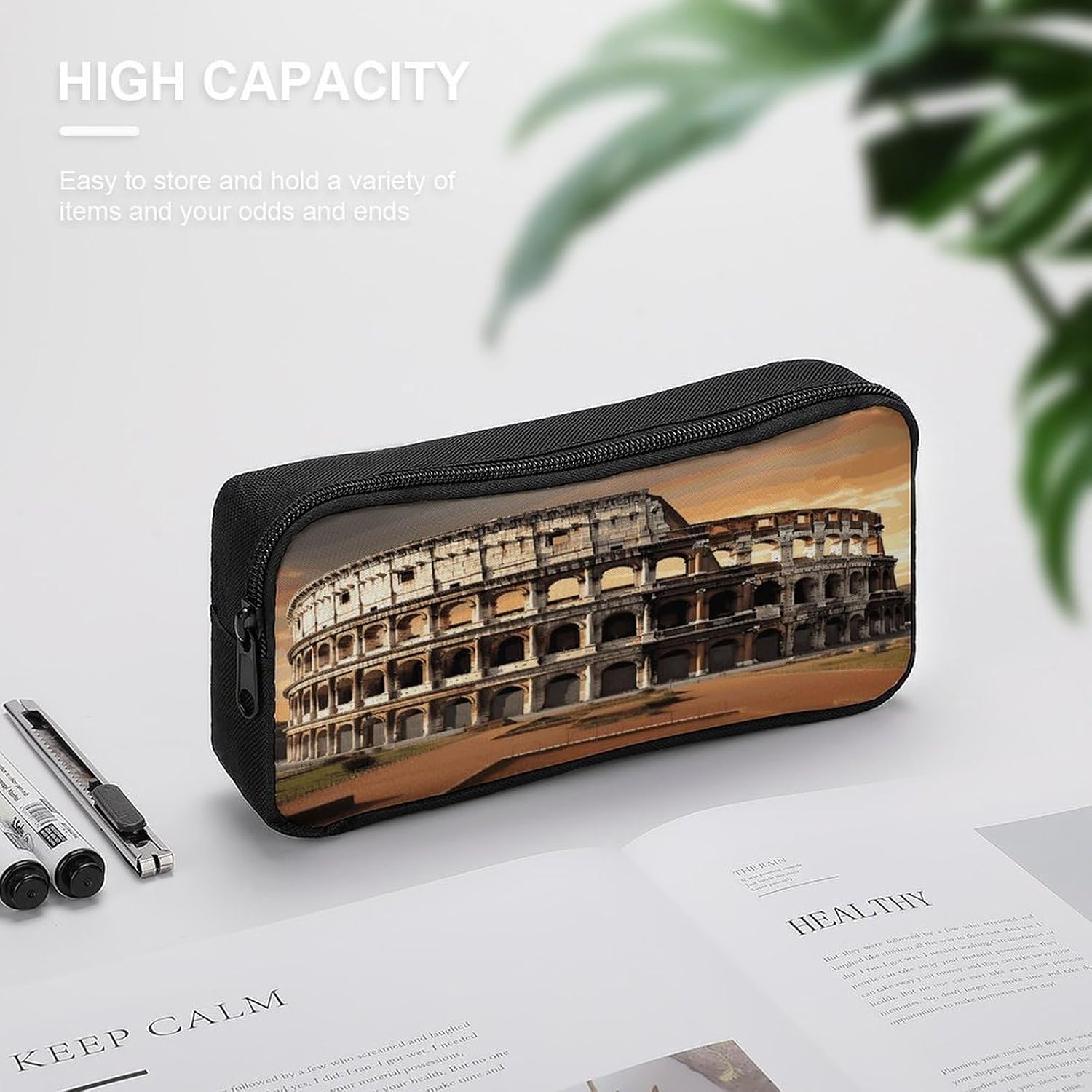 Ancient Colosseum Makeup Bag Toiletry Bag Cosmetic Bag image 3