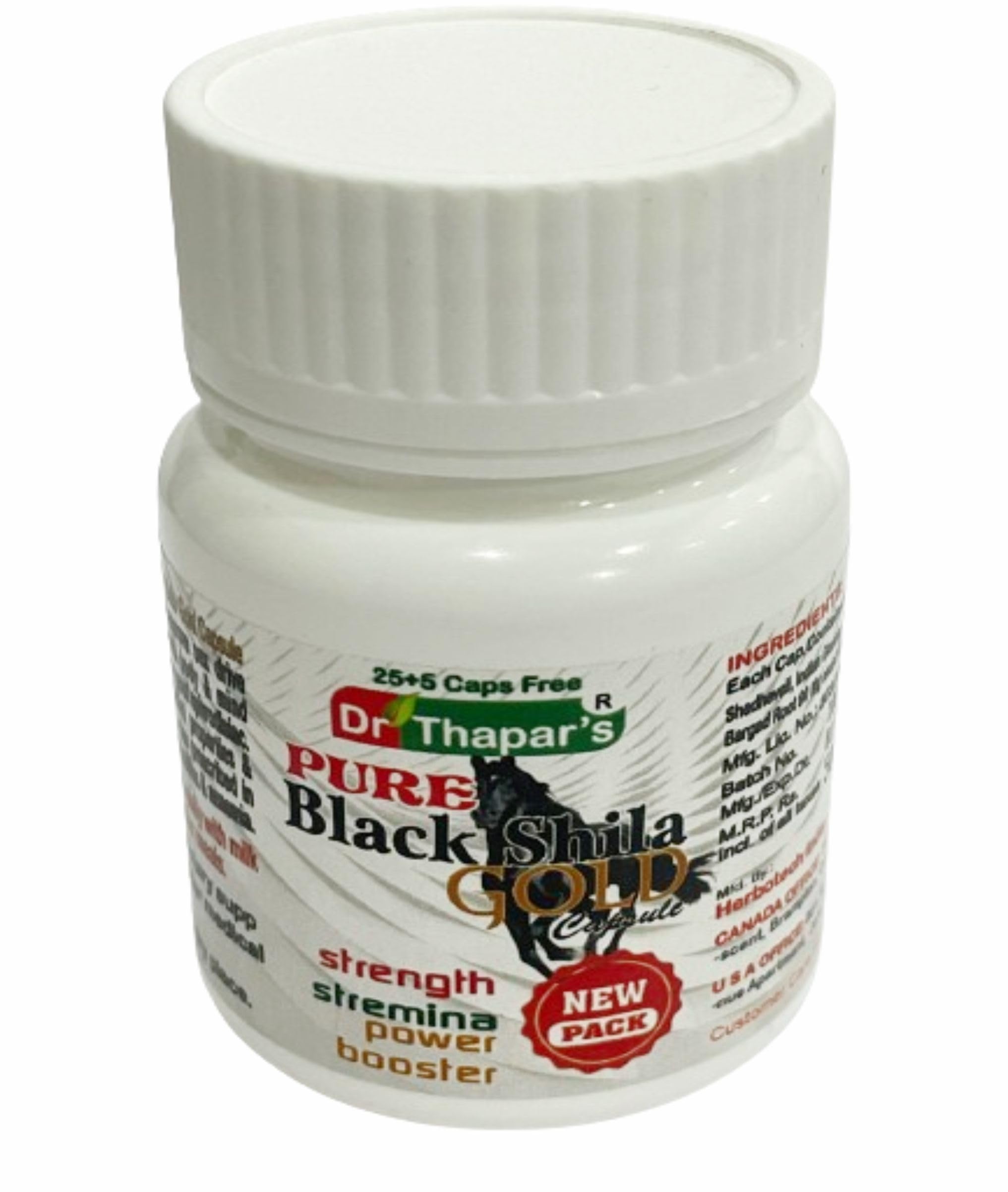 Dr. Thapar’s Pure Black Shila Gold Capsules | Ayurvedic Formulation for Strength, Stamina, Energy & Vitality | Herbal Blend for Men & Women | 30 Capsules-image-40