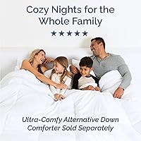 Vista 8 de Juego de sábanas de 4 piezas tamaño California King, cómodo, transpirable y refrescante, ropa de cama de lujo de hotel para mujeres, hombres, niños