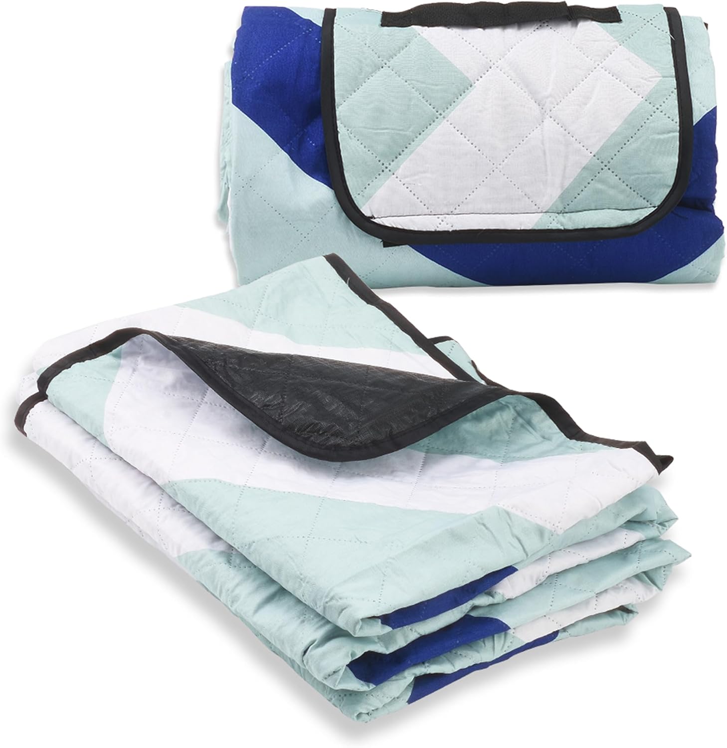 Waterproof Outdoor Picnic Blanket, Extra Large Foldable Camping Blanket with Sandproof Backing, Multi-Functional Portable Mat for Grass, Hiking, Travel, Concert (51.18" x 47.24")