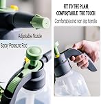 2L Plant Spray Bottle Pump Sprayer Plant Watering Can Hand-Held Misting Spray Bottle with Adjustable Nozzle (Green+Grey)