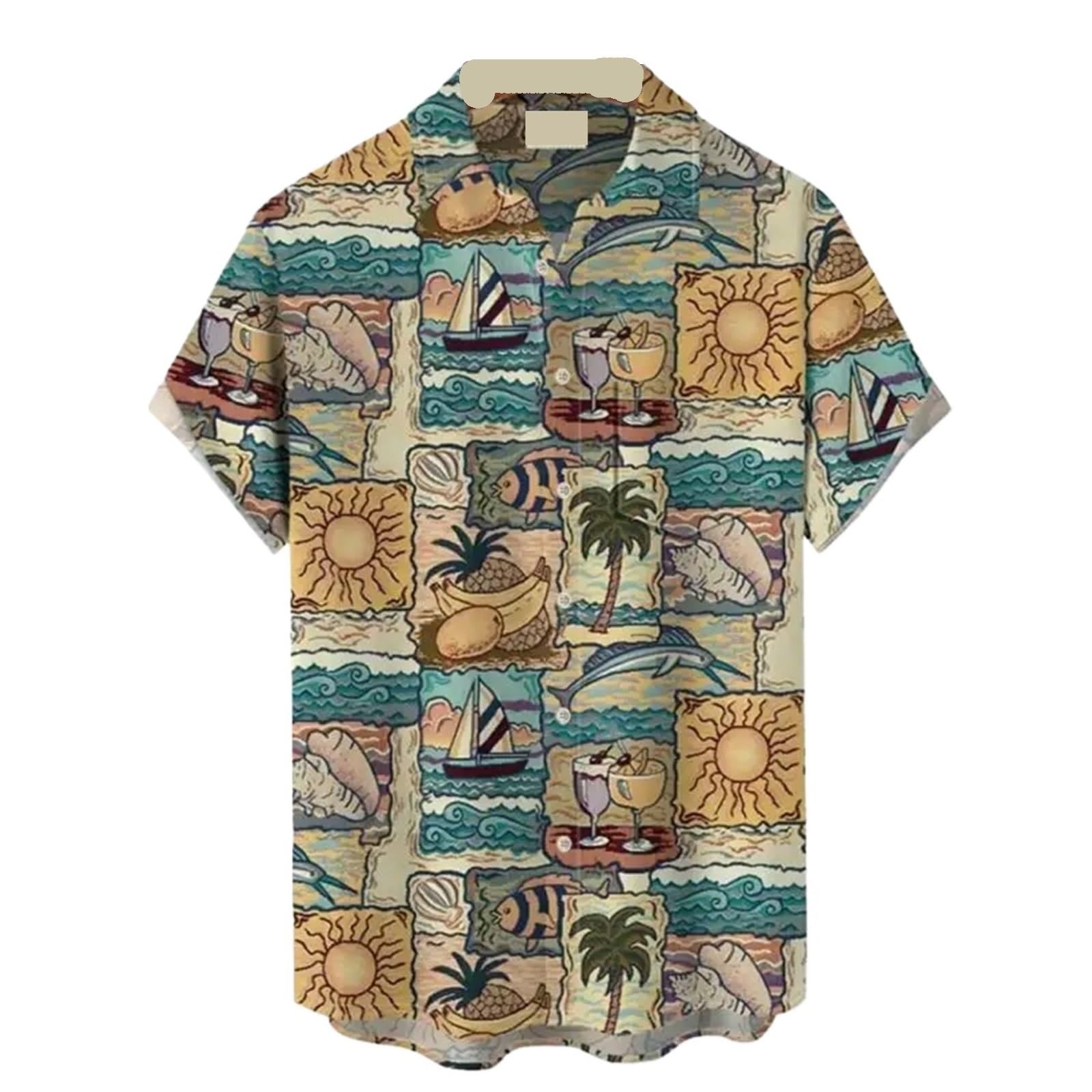 Chemise fluide imprimé floral pour homme coupe légère anti-transpiration style chic