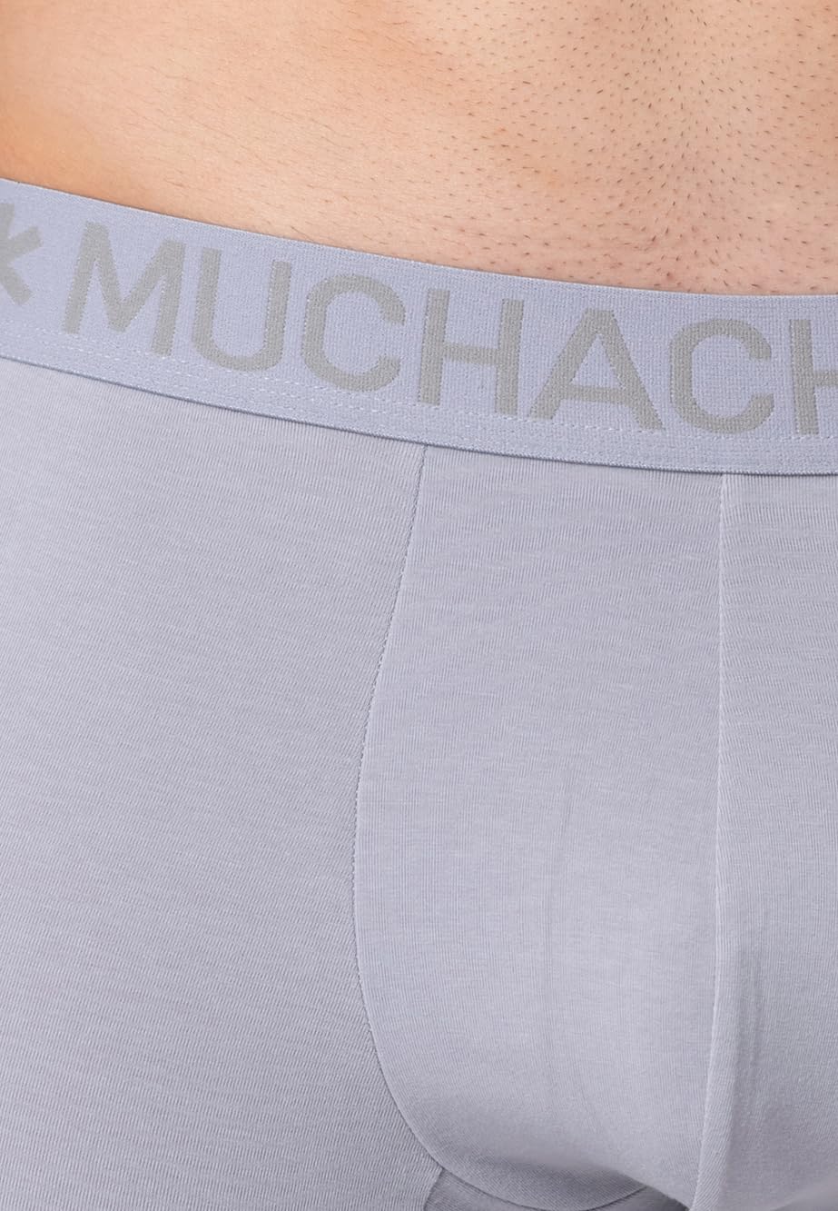 Muchachomalo Calzoncillos para Hombre, Ropa Interior Lisa de Algodón para Hombre, Pack de 2 Unidades, Bóxers Lisos de Corte Clásico con Cintura Elástica