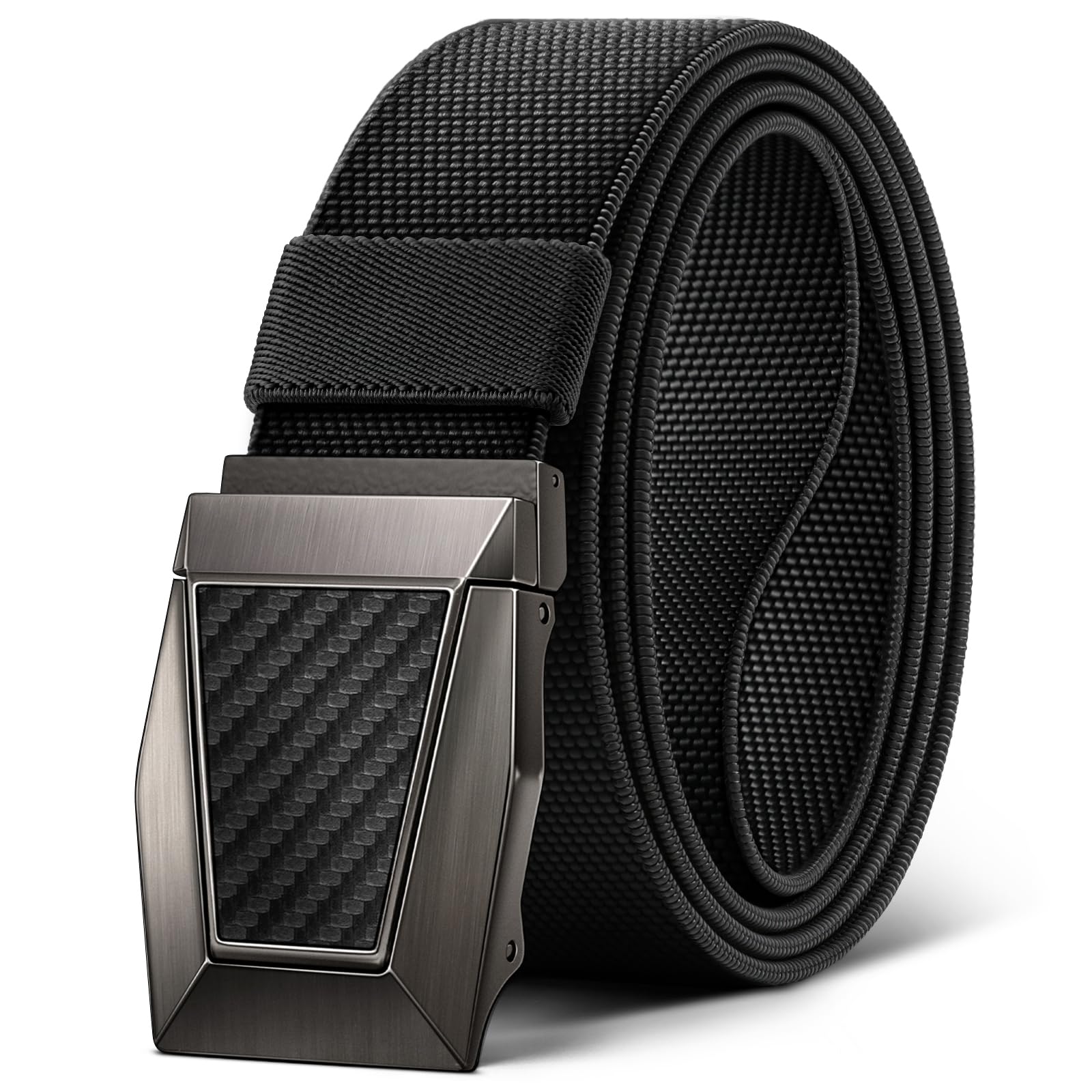 Tactical Belt for Men, Men Stretch Nylon Web Gift Belt 1.5"-Hiking Rigger Military Work-Quick Release