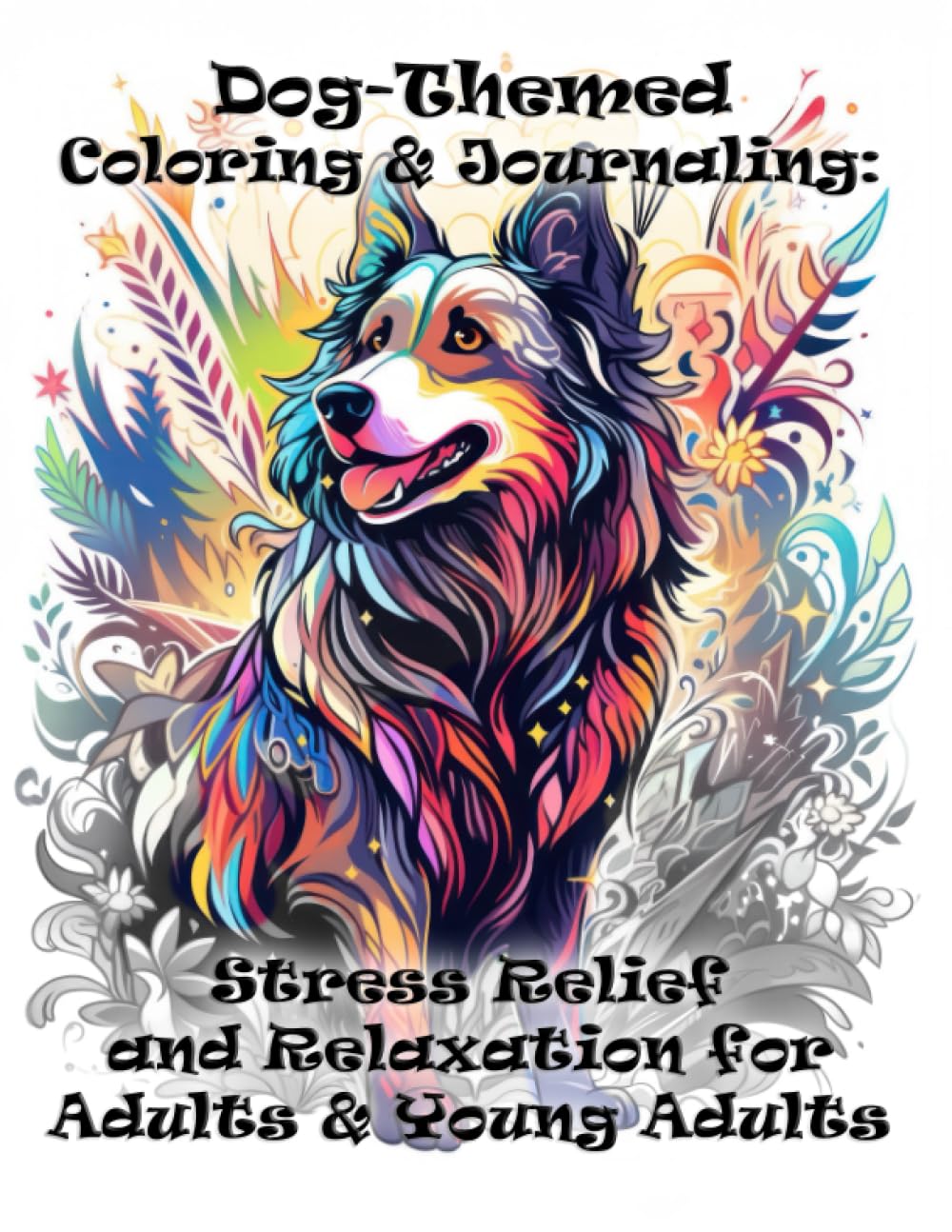 Dog-Themed Coloring & Journaling: Stress Relief and Relaxation for Adults & Young Adults      Paperback – June 24, 2023