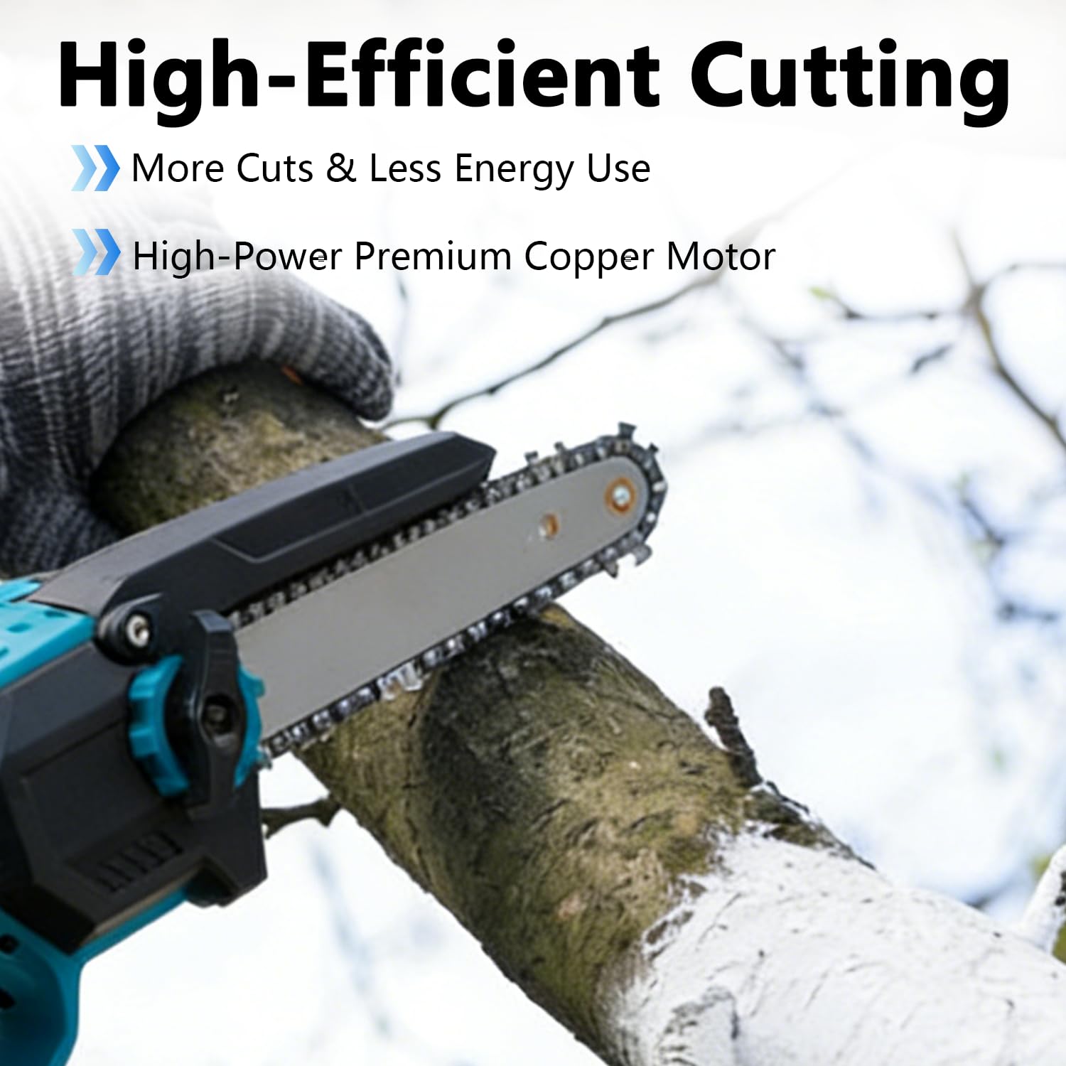Podadora de mano para batería 2 en 1 compatible con Makita de 18 V, motosierra telescópica de 6 pulgadas con barra telescópica, con rango de trabajo de 4,5 m, para podar árboles y ramas (sin