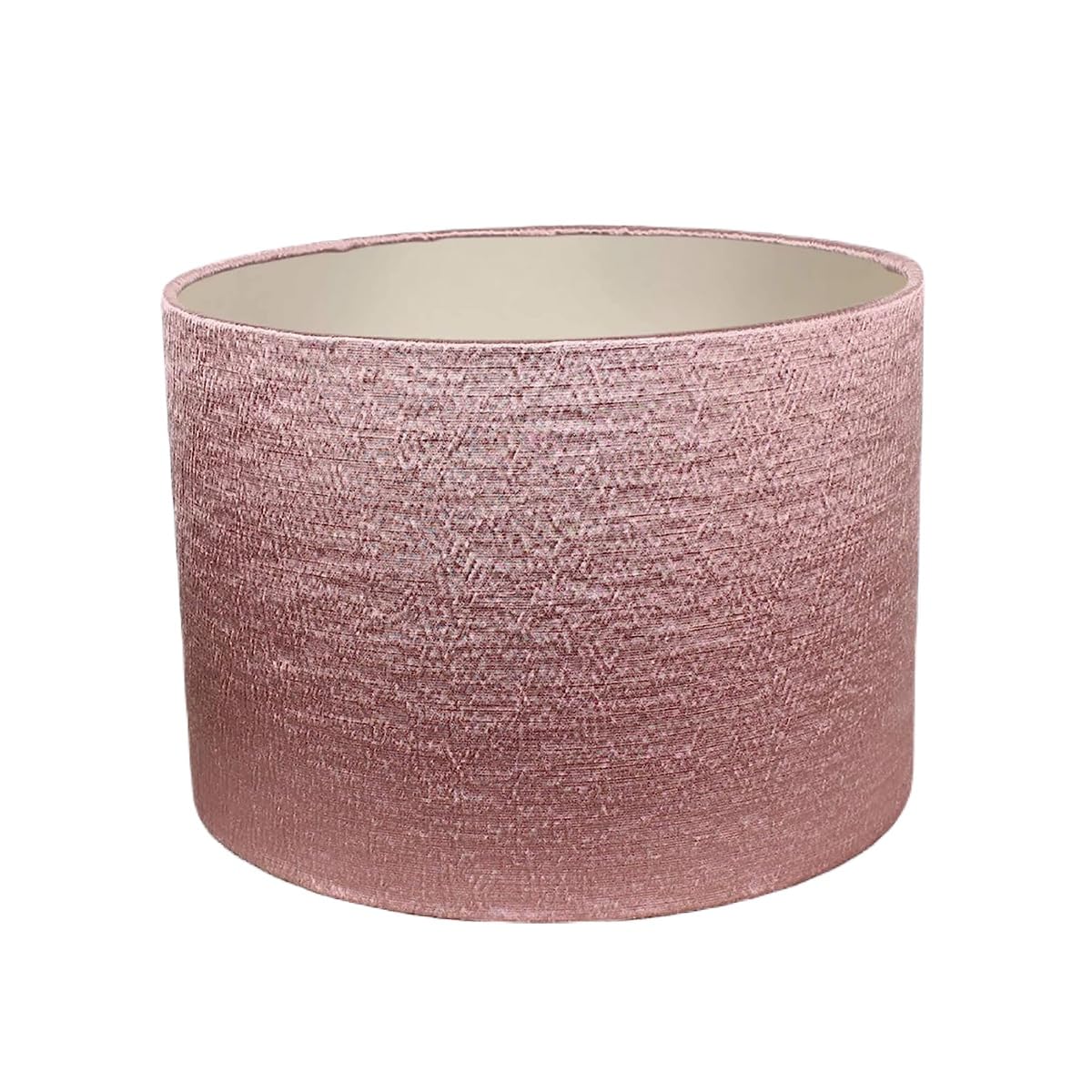 Alchemy Dusky Pink Drum Lampshade (Champagne Lining, 40cm Diameter Table/Standard Lamp)