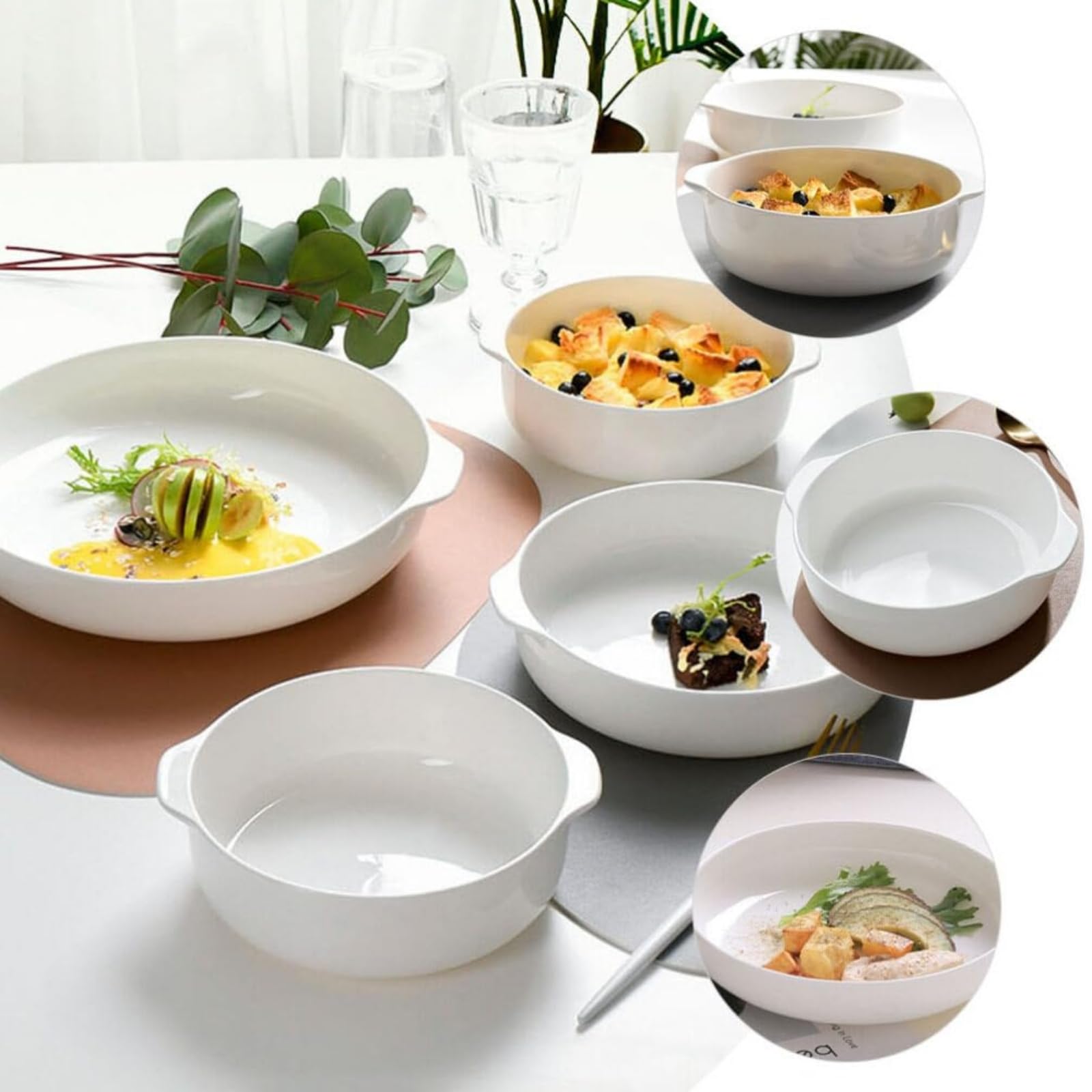 Teglia Da Forno Rotonda In Porcellana 20cm - Per Torte E Pizza - Foto 4