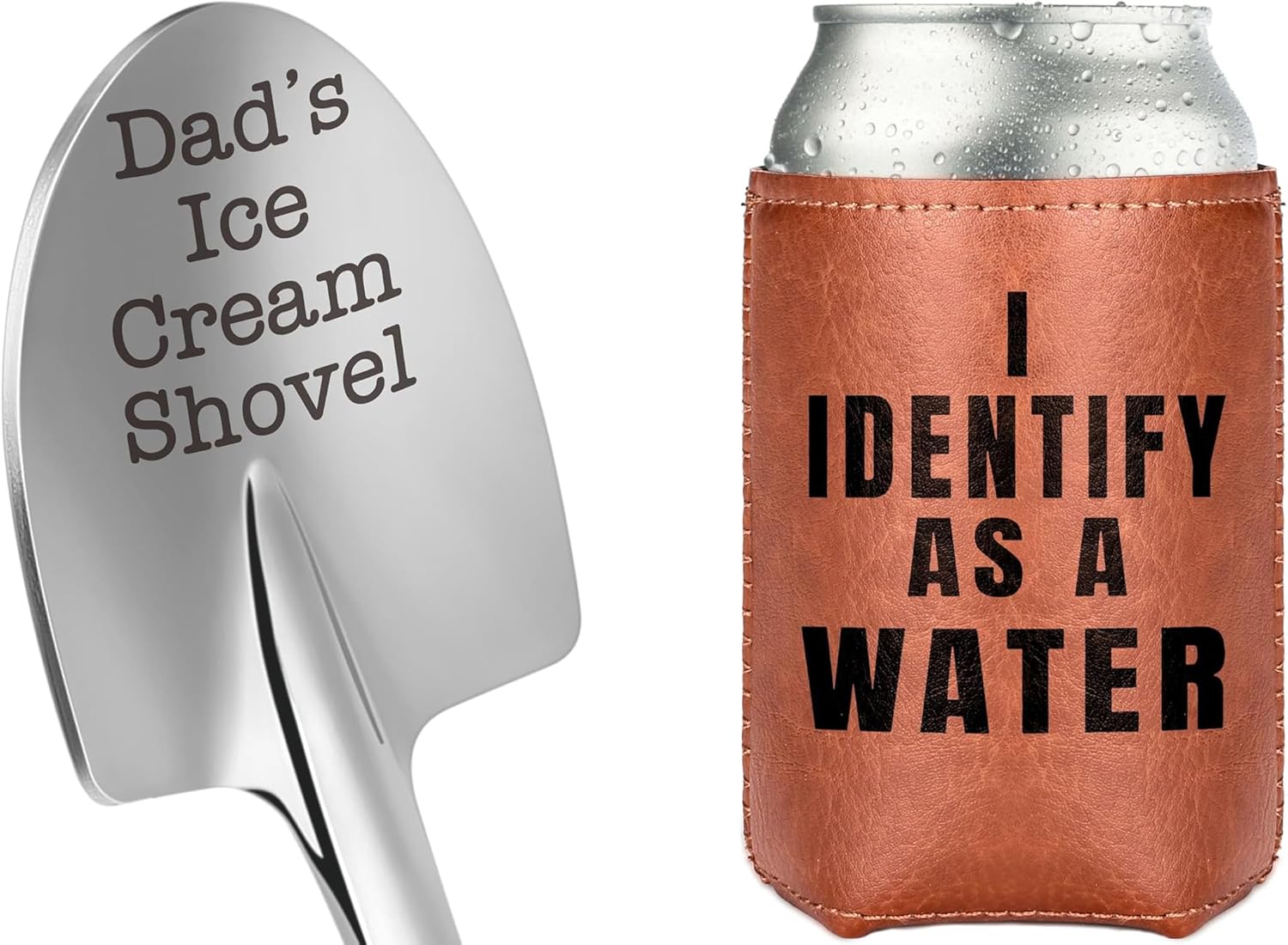 Amazon.com: Best Dad Ever, Gifts for Dad Fathers Men Leather Can Cooler ...