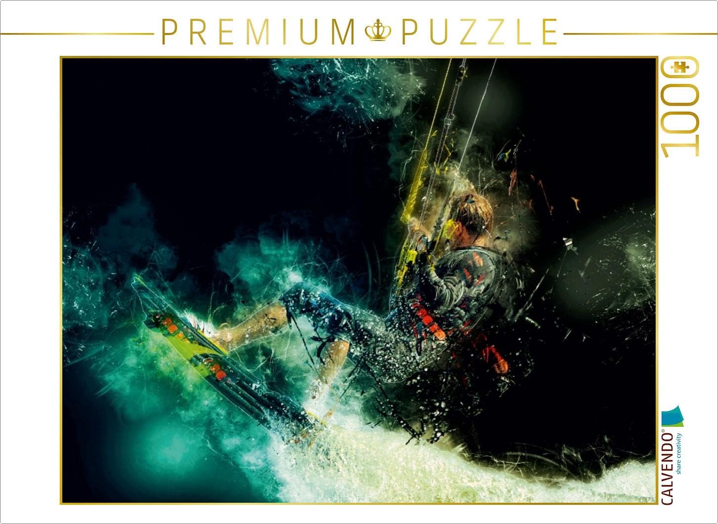 CALVENDO Puzzle Kitesurfing 1000 Pieces 64 x 48 cm from Peter Roder